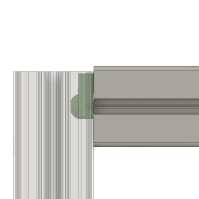 41-002-7 MODULAR SOLUTIONS ZINC PART HIDDEN PROFILE CONNCETOR C, SHORT
